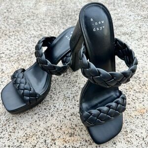 A New Day Chunky Braided Heel